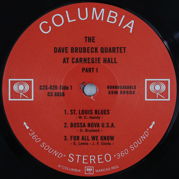 Виниловая пластинка The Dave Brubeck Quartet - At Carnegie Hall (Analogue) - 2LP - рис.4
