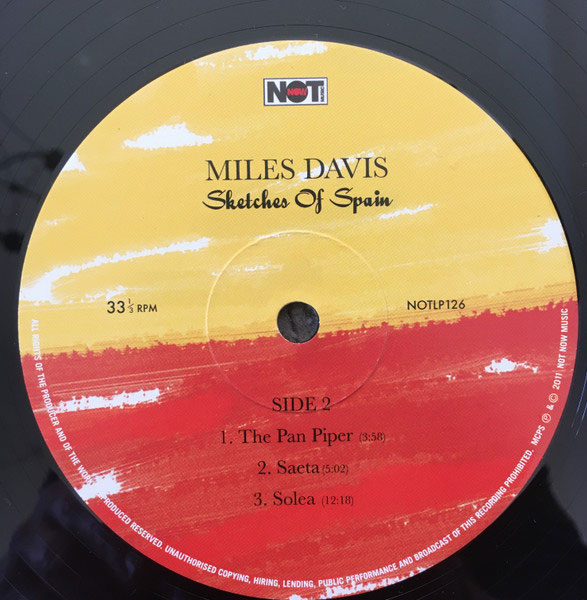 Виниловая пластинка Miles Davis – Sketches Of Spain LP - рис.3