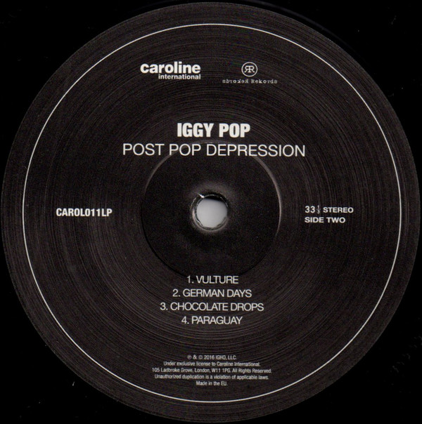 Виниловая пластинка Iggy Pop - Post Pop Depression - рис.3