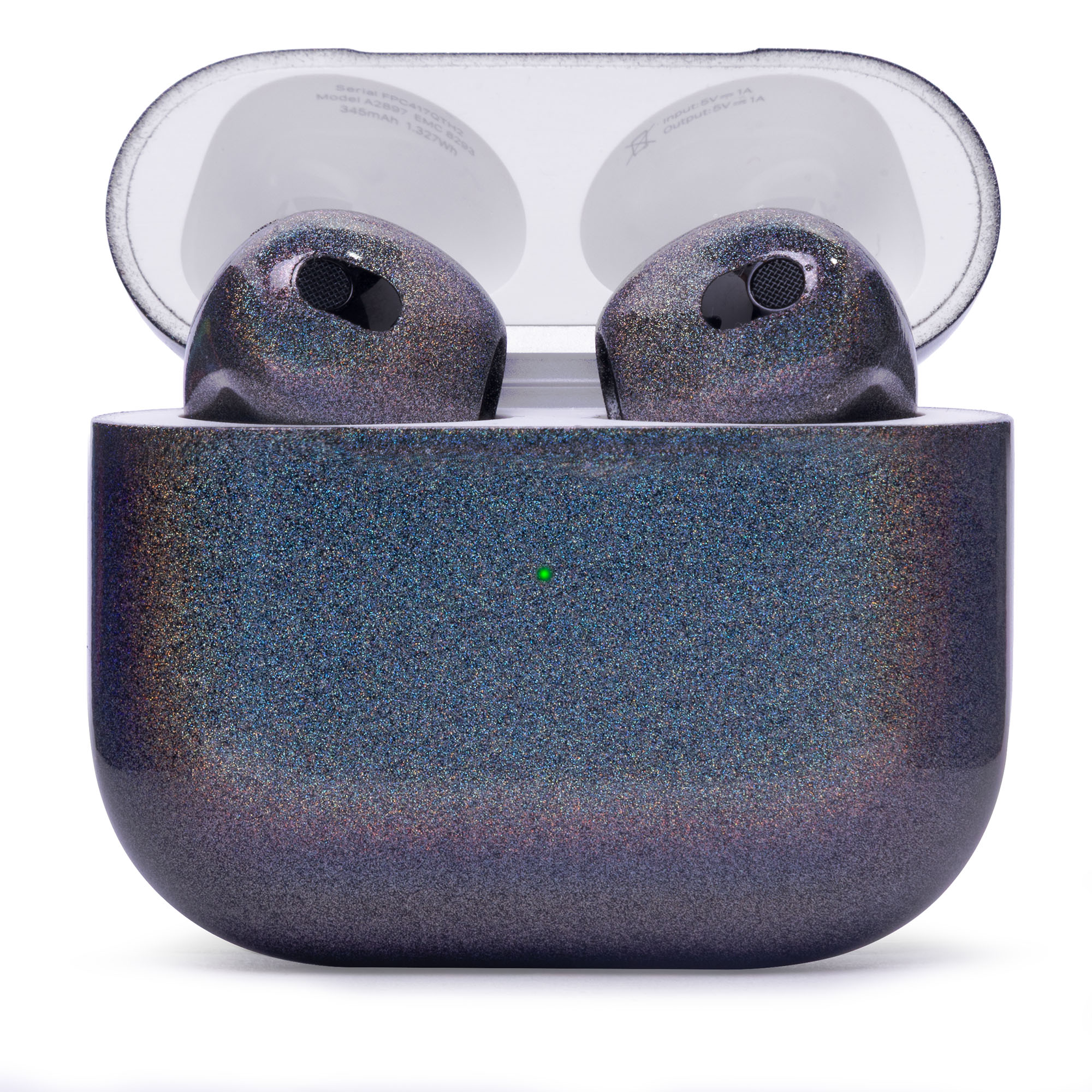 

Беспроводные наушники Apple, Синий;черный, EOL Apple AirPods 3rd Holographic Gloss - беспроводные наушники, аэрография, глянец