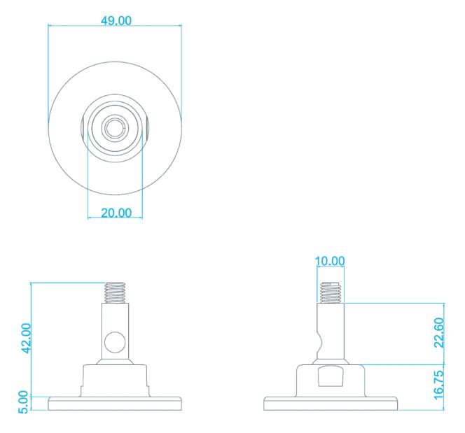 Крепление Gallo Acoustics Micro ADiva Wall Mount White - рис.1