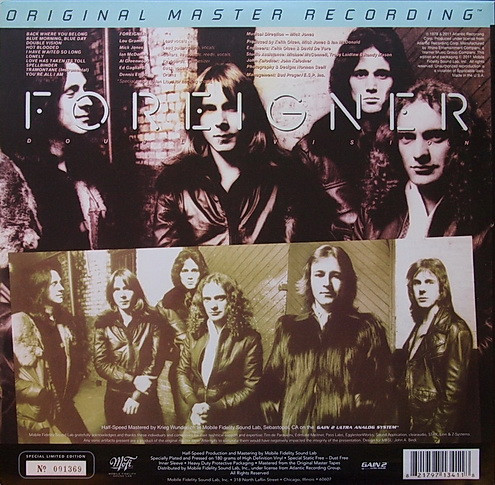 Виниловая пластинка Foreigner – Double Vision - MFSL - LP - рис.1