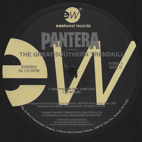 Виниловая пластинка Pantera - The Great Southern Trendkill - рис.2