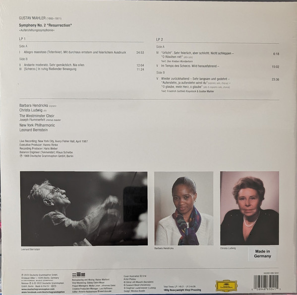 Виниловая пластинка Leonard Bernstein – Symphony No. 2 "Resurrection" LP - рис.1