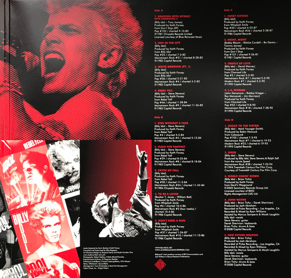 Виниловая пластинка Billy Idol The Very Best Of - 2LP - рис.7