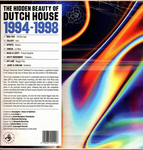 Виниловая пластинка Various – The Hidden Beauty Of Dutch House 94-98 - 2LP - рис.1