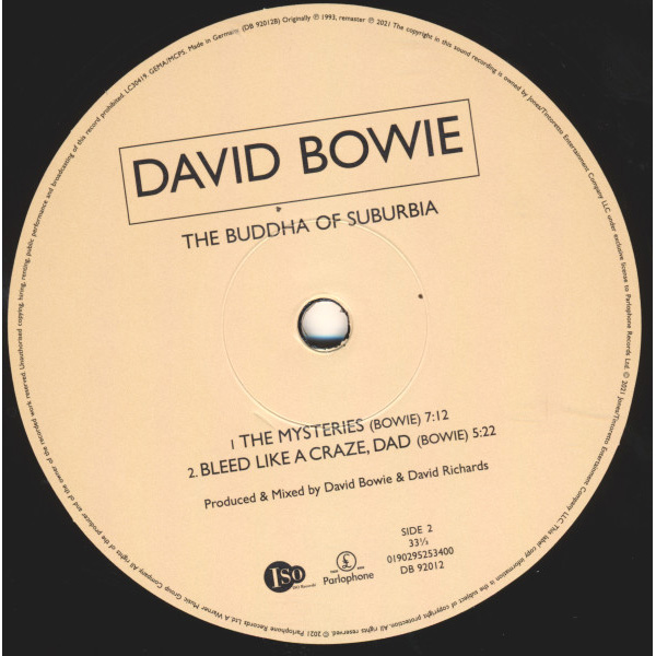 Виниловая пластинка David Bowie – The Buddha Of Suburbia LP - рис.3