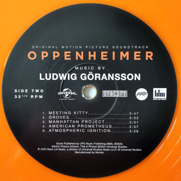 Виниловая пластинка Ludwig Göransson - Oppenheimer (Original Motion Picture Soundtrack)(coloured) - 3LP - рис.10