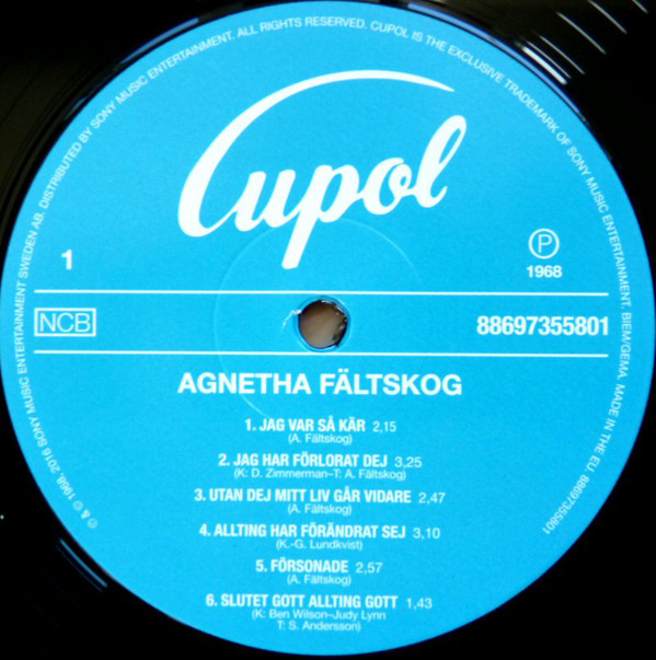 Виниловая пластинка AGNETHA FALTSKOG AGNETHA FALTSKOG - рис.1