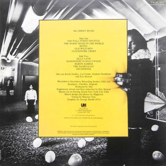 Виниловая пластинка 10CC SHEET MUSIC LP - рис.1
