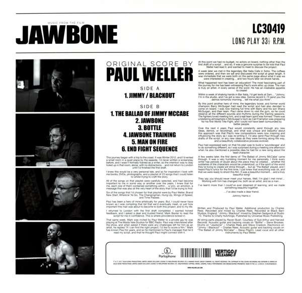 Виниловая пластинка Paul Weller - Music From The Film Jawbone - рис.1