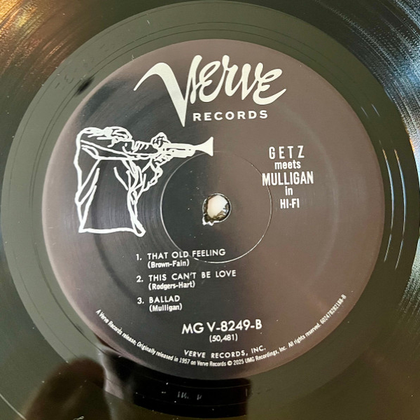 Виниловая пластинка Stan Getz Meets Gerry Mulligan – Getz Meets Mulligan In Hi-FI - LP - рис.7