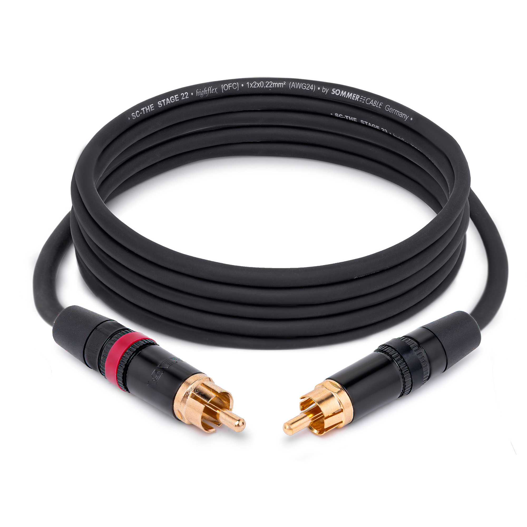 Кабель HeadMade Pro for Subwoofer RCA - RCA Black 3m