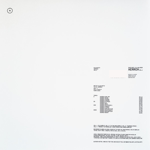 Виниловая пластинка Alva Noto - Xerrox Vol.4 - 2LP - рис.1