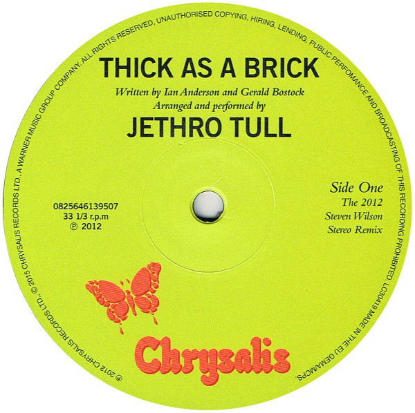 Виниловая пластинка Jethro Tull - Thick As A Brick - рис.2