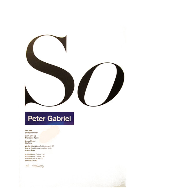 Виниловая пластинка Peter Gabriel - So - рис.1