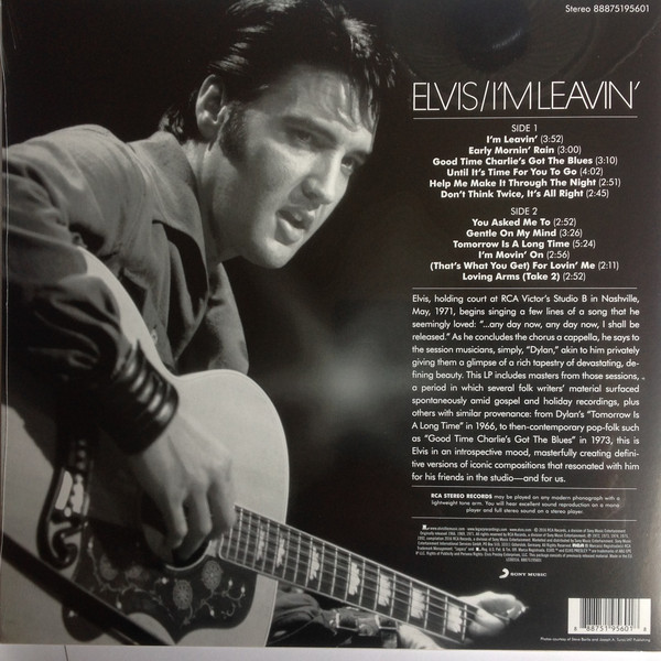 Виниловая пластинка ELVIS PRESLEY I'M LEAVIN' - рис.1
