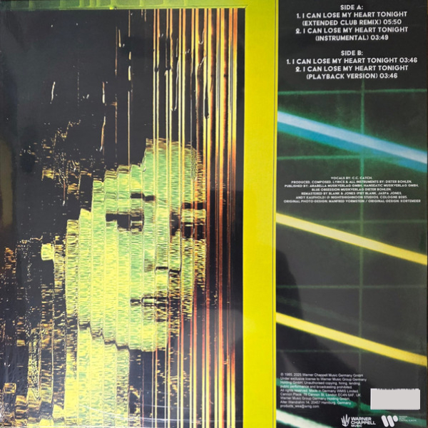 Виниловая пластинка C.C. Catch - I Can Lose My Heart Tonight (coloured) LP - рис.1