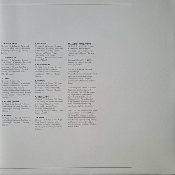 Виниловая пластинка Justice – Audio, Video, Disco. LP - рис.3