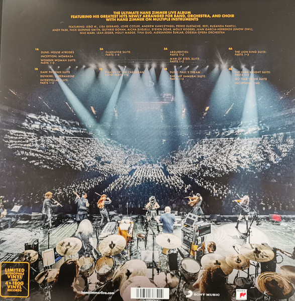 Виниловая пластинка Hans Zimmer – Live 4LP - рис.1