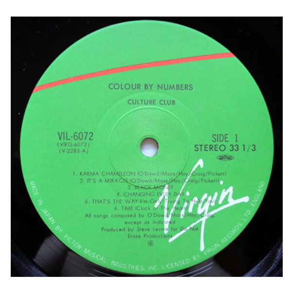 Виниловая пластинка CULTURE CLUB COLOUR BY NUMBERS - рис.2
