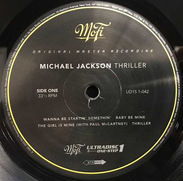 Виниловая пластинка Michael Jackson – Thriller (MFSL) LP - рис.1