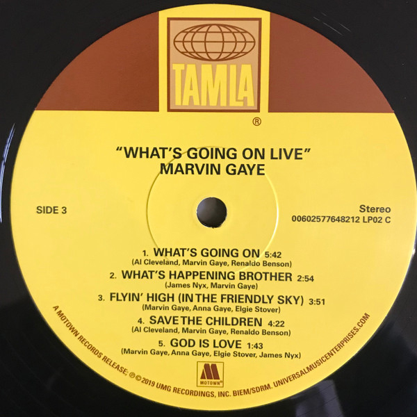 Виниловая пластинка Marvin Gaye – What's Going On Live LP - рис.5