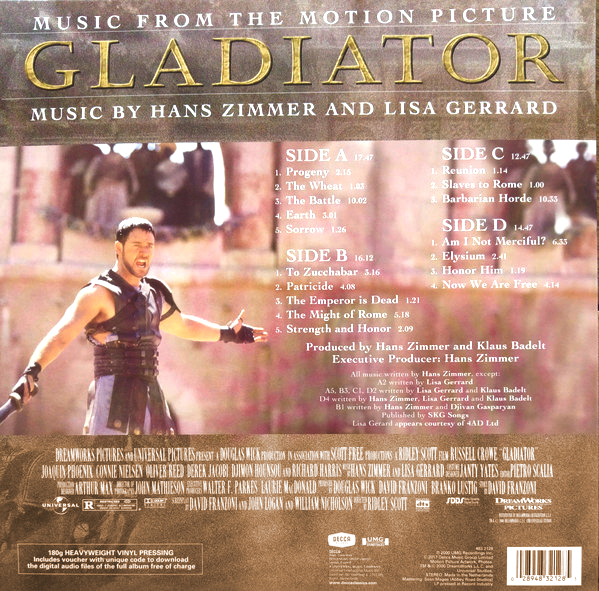 Виниловая пластинка SOUNDTRACK GLADIATOR LP - рис.1