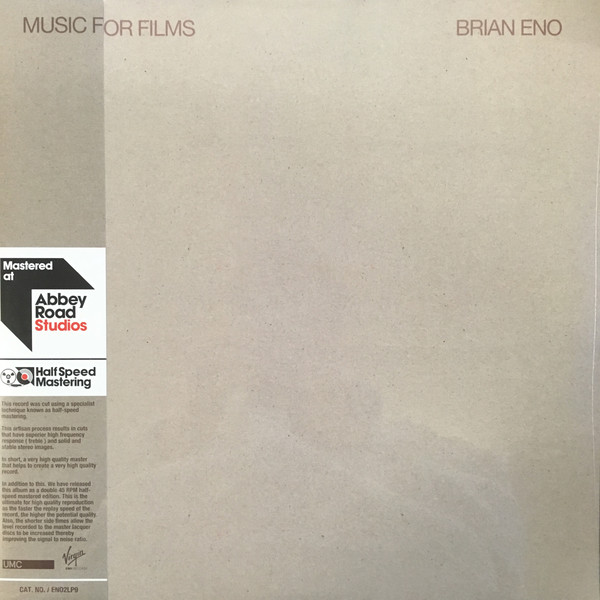 Виниловая пластинка Brian Eno - Music For Films (Half Speed) LP - рис.0