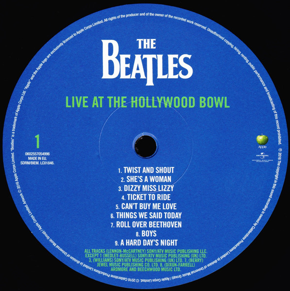 Виниловая пластинка The Beatles - Live At The Hollywood Bowl - рис.2
