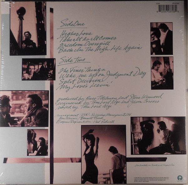 Виниловая пластинка Steve Winwood - Back In The High Life - рис.1