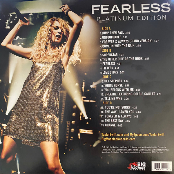 Виниловая пластинка Taylor Swift - Fearless (Platinum Edition) - 2LP - рис.1