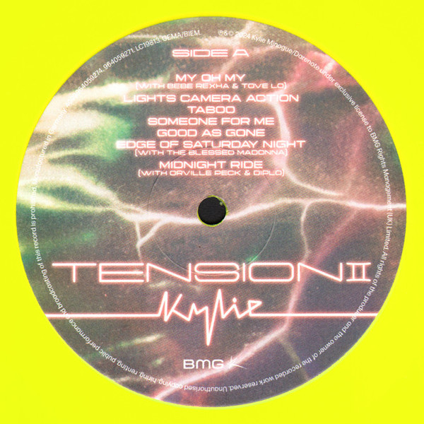 Виниловая пластинка Kylie Minogue - Tension II (Yellow) LP - рис.2