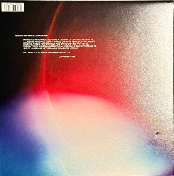 Виниловая пластинка OST Hurry Up Tomorrow - (Abel Tesfaye & Daniel Lopatin) LP - рис.1