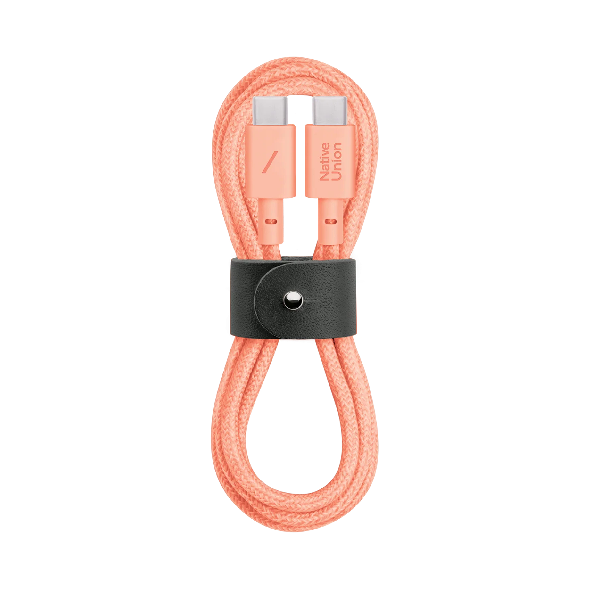 

Кабель Native Union, Розовый, Belt Cable Type-C 60W USB-C - USB-C Apricot 1.2m