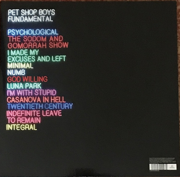 Виниловая пластинка Pet Shop Boys - Fundamental - LP - рис.1