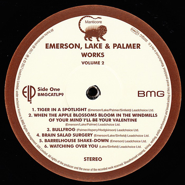 Пластинка Emerson, Lake & Palmer Emerson Lake & Palmer ‎– Works Volume 2 LP - фото 3