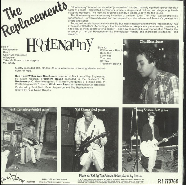 Виниловая пластинка The Replacements - Hootenanny - рис.2