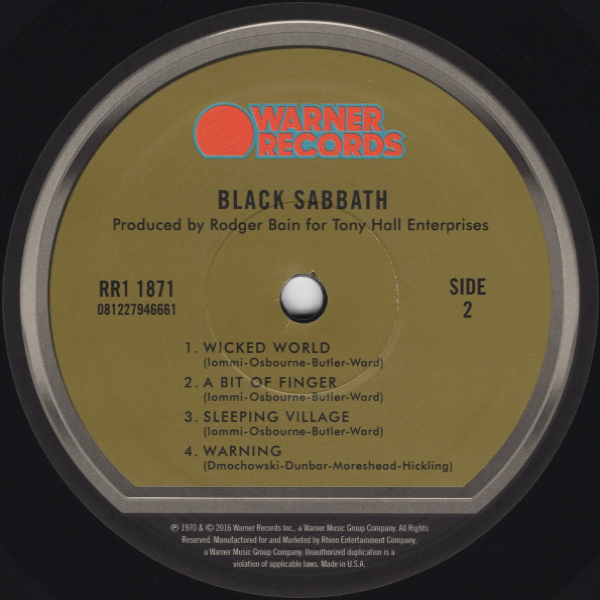 Виниловая пластинка Black Sabbath - Black Sabbath (180G) LP - рис.5