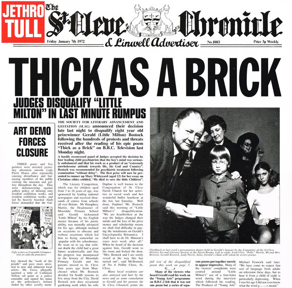 Виниловая пластинка Jethro Tull - Thick As A Brick - рис.0