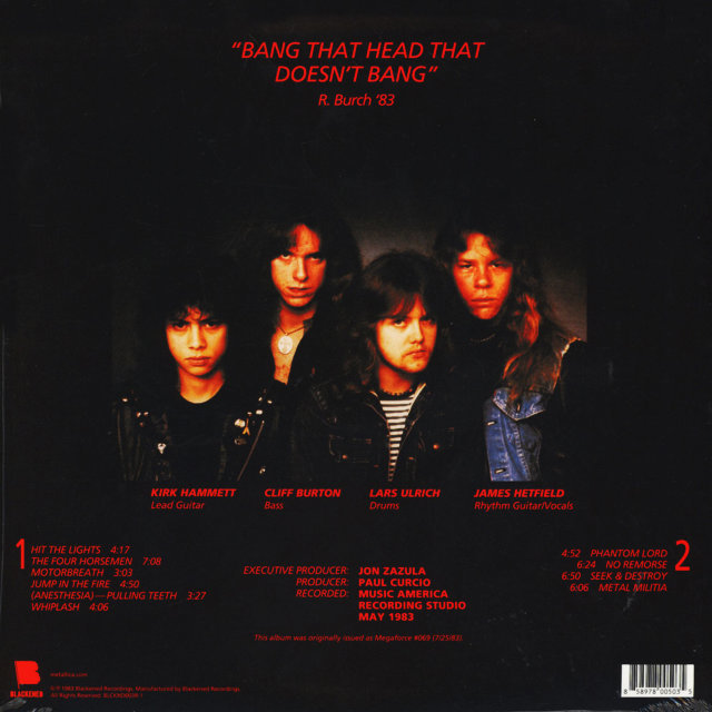 Виниловая пластинка Metallica – Kill 'Em All LP - рис.1