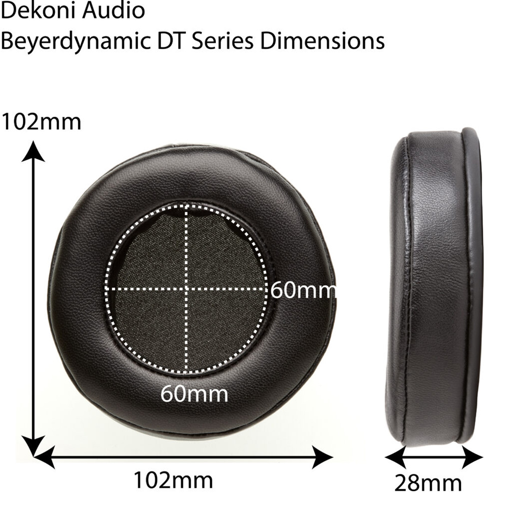Амбушюры Dekoni Audio Elite Velour Ear Pad Set for Beyerdynamic DT Series - фото 6