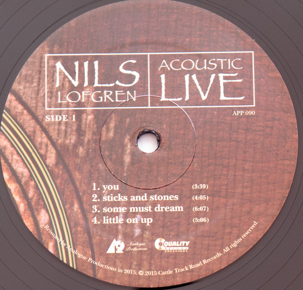 Виниловая пластинка NILS LOFGREN ACOUSTIC LIVE LP - рис.3