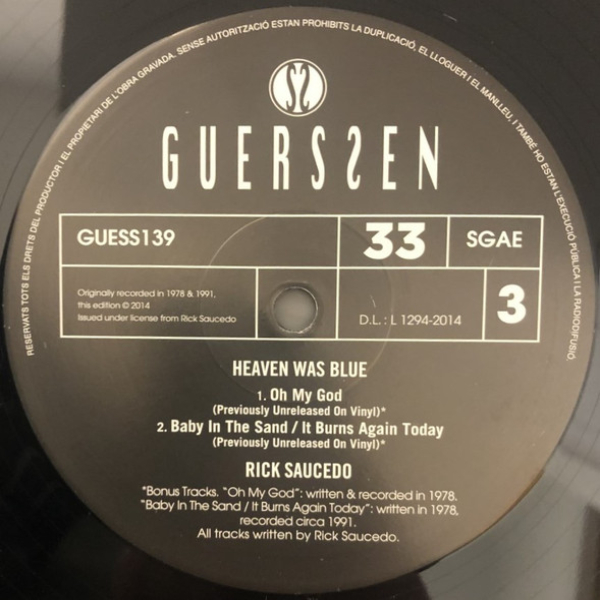 Виниловая пластинка Rick Saucedo - Heaven Was Blue - 2LP - рис.5