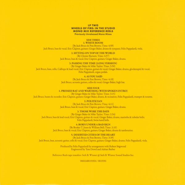 Виниловая пластинка Cream - Wheels Of Fire: In The Studio - 3LP - рис.6