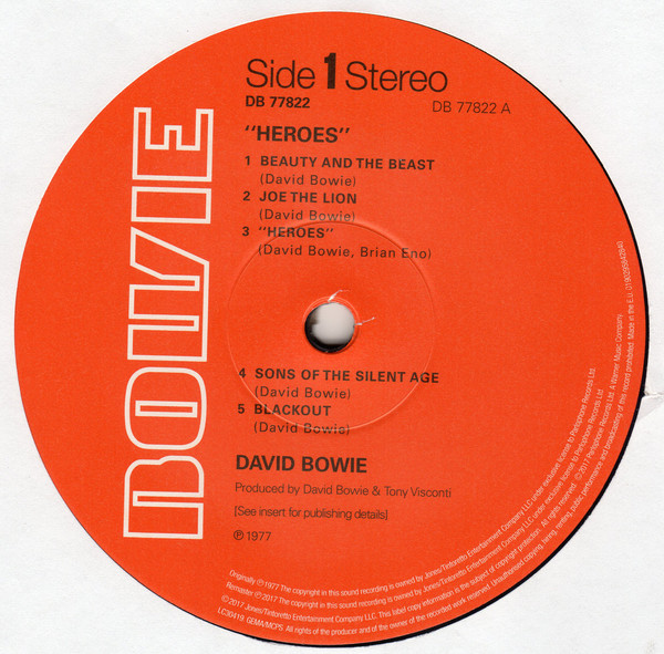 Виниловая пластинка David Bowie - Heroes - рис.2