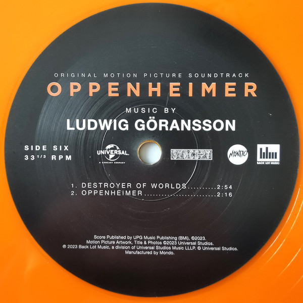 Виниловая пластинка Ludwig Göransson - Oppenheimer (Original Motion Picture Soundtrack)(coloured) - 3LP - рис.14