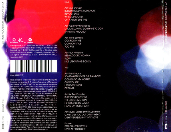 CD-диск Kylie - Showgirl Homecoming Live - рис.1
