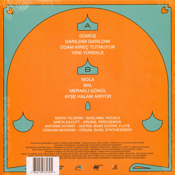 Виниловая пластинка Derya Yildirim, Grup Simsek - Dost 2 - LP - рис.1