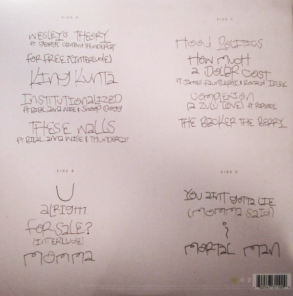Виниловая пластинка Kendrick Lamar - To Pimp A Butterfly - 2LP - рис.3